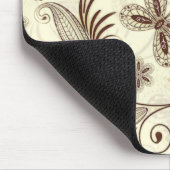 Farbenfrohe Blumenmuster nahtlos Mousepad (Ecke)