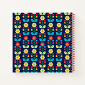 Farbenfrohe Blumenmuster Notizblock (Rückseite)