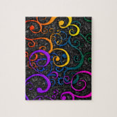 Farbenfrohe Blumenmuster-Puzzle mit Geschenkboxen Puzzle (Vertikal)