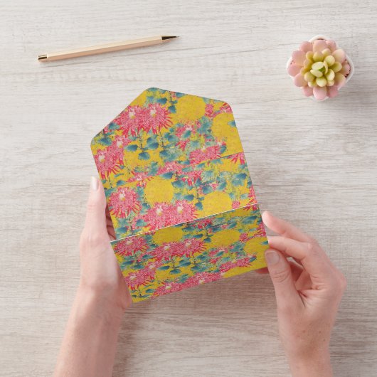 Farbenfrohe Blumenmuster - Schürze-Magie All In One Einladung (Video)