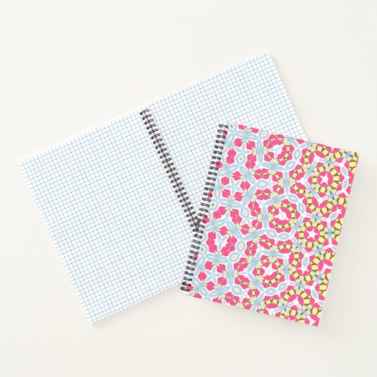 Farbenfrohe Blumenmuster-Spiral-Notebook Notizblock (Innenseite)
