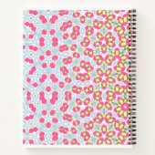 Farbenfrohe Blumenmuster-Spiral-Notebook Notizblock (Rückseite)