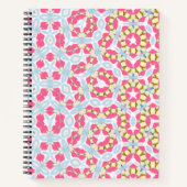 Farbenfrohe Blumenmuster-Spiral-Notebook Notizblock (Vorderseite)