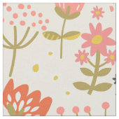 Farbenfrohe Blumenmuster Stoff (Nahaufnahme)