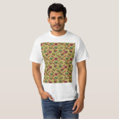 Farbenfrohe Blumenmuster T-Shirt (Vorne ganz)