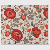 Farbenfrohe Blumenmuster Tapete mit großer Kälte Geschenkpapier (Flach)