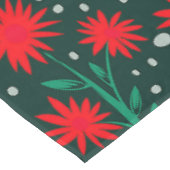 Farbenfrohe Blumenmuster Tischdecke (Schrägansicht)