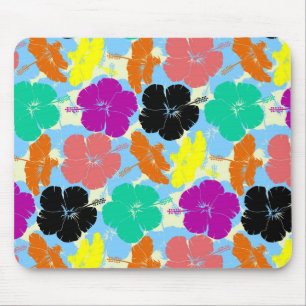 Farbenfrohe Blumenmusterdesign Mousepad