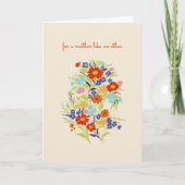 Farbenfrohe Blumenmutter wie keine andere Karte (Vorderseite)