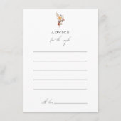 Farbenfrohe Blumenratte Hinweiskarte (Vorderseite)