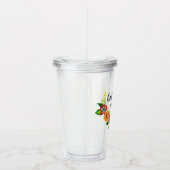 Farbenfrohe Blumenreste Moderne gute Farben Acryltrinkbecher (Rechts)