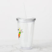 Farbenfrohe Blumenreste Moderne gute Farben Acryltrinkbecher (Links)