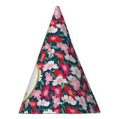 Farbenfrohe Blumenschrift Custom Foto Happy Birthd Partyhütchen (Rechts)