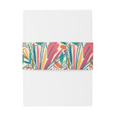 Farbenfrohe Blumenseife rund Einladungsbanderole (Rückseitenbeispiel)