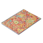Farbenfrohe Blumenspirale-Notebook Notizblock (Linke Seite)
