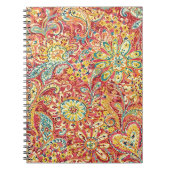 Farbenfrohe Blumenspirale-Notebook Notizblock (Vorderseite)