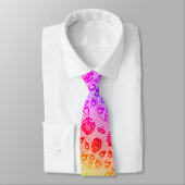 Farbenfrohe Blumenspitze Neck Tie Krawatte (Gebunden)