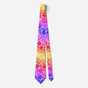 Farbenfrohe Blumenspitze Neck Tie Krawatte