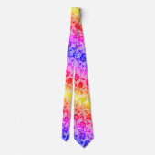 Farbenfrohe Blumenspitze Neck Tie Krawatte (Rückseite)