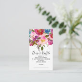 Farbenfrohe Blumenspulendusche Windelwaschmaschine Begleitkarte (Stehend Vorderseite)