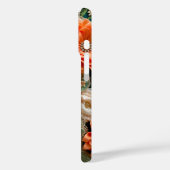 Farbenfrohe Blumenstoffe Art iPhone Case (Rückseite / Links)