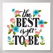 Farbenfrohe Blumenzauberposter Poster (Vorne)