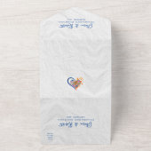 Farbenfrohe Blumenzeremonie Mexican Wedding All In One Einladung (Außenbereich)