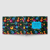 Farbenfrohe Blumenzettel Gästebuch (Voll)