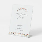 Farbenfrohe Blumenzettel Sockelschild (Vorderseite)