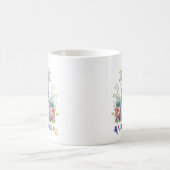 Farbenfrohe Blumenzucker Brennende Kerzen Kaffeetasse (Mittel)