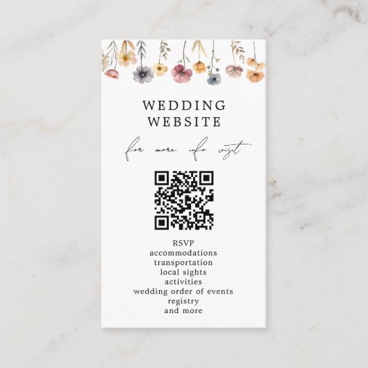 Farbenfrohe Blumenzwiebeln - QR-Code Website Detai Begleitkarte (Vorderseite)