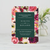 Farbenfrohe Blumenzwiebelwerbung Einladung (Stehend Vorderseite)