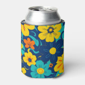 Farbenfrohe, blutdrucksenkende Blume im Dopamin-St Dosenkühler (Kanne Vorderseite)