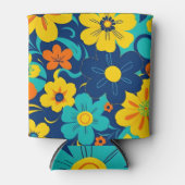 Farbenfrohe, blutdrucksenkende Blume im Dopamin-St Dosenkühler (Vorderseite)