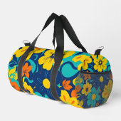 Farbenfrohe, blutdrucksenkende Blume im Dopamin-St Duffle Bag (Rechte Ecke)