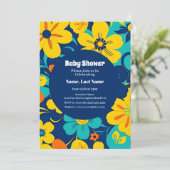 Farbenfrohe, blutdrucksenkende Blume im Dopamin-St Einladung (Stehend Vorderseite)