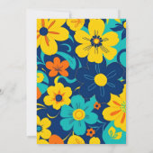 Farbenfrohe, blutdrucksenkende Blume im Dopamin-St Einladung (Rückseite)