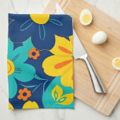 Farbenfrohe, blutdrucksenkende Blume im Dopamin-St Geschirrtuch (Viertel Falte)