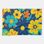 Farbenfrohe, blutdrucksenkende Blume im Dopamin-St Geschirrtuch (Horizontal)