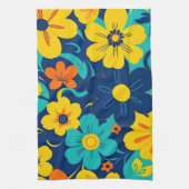 Farbenfrohe, blutdrucksenkende Blume im Dopamin-St Geschirrtuch (Vertikal)