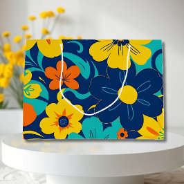 Farbenfrohe, blutdrucksenkende Blume im Dopamin-St Große Geschenktüte