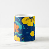 Farbenfrohe, blutdrucksenkende Blume im Dopamin-St Kaffeetasse (Mittel)