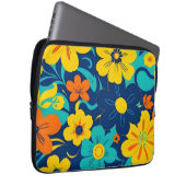 Farbenfrohe, blutdrucksenkende Blume im Dopamin-St Laptopschutzhülle (Vorne Rechts)