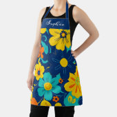 Farbenfrohe, blutdrucksenkende Blume im Dopamin-St Schürze (InSitu)