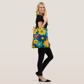 Farbenfrohe, blutdrucksenkende Blume im Dopamin-St Tasche (Am Model)