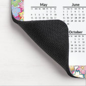 Farbenfrohe Blüte 2025 Kalender Mousepad (Ecke)