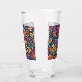 Farbenfrohe Blüte Abstrakt #777 Glas (Links)