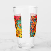 Farbenfrohe Blüte Abstrakt #902 Glas (Rechts)
