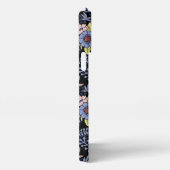 Farbenfrohe Blüte Blumenmuster nahtlos mit Namen iPhone Hülle (Rechte Seite)