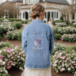 Farbenfrohe Blüte Die Bridge Denim Jacket Jeansjacke<br><div class="desc">Schöne Bridge farbenfrohe Blumendecke Denim Jacket</div>